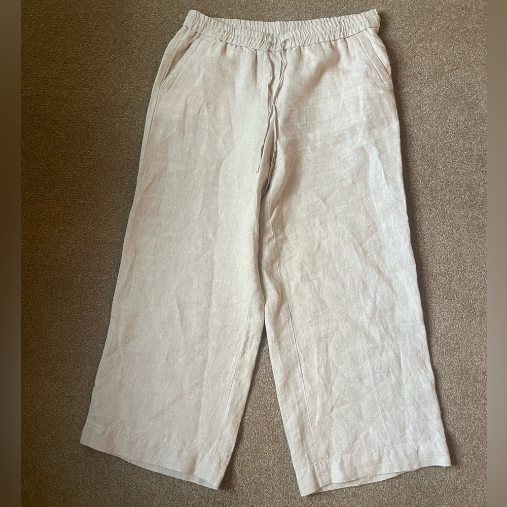Talbots 100% Linen Women’s Cropped Pants